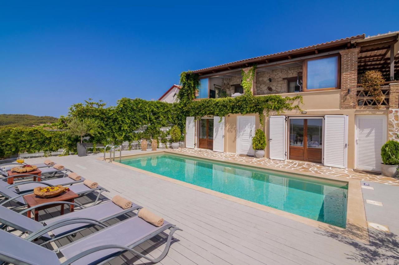 Villa Tramonto With Private Heated Pool, By Zantewize Volímai Exterior foto