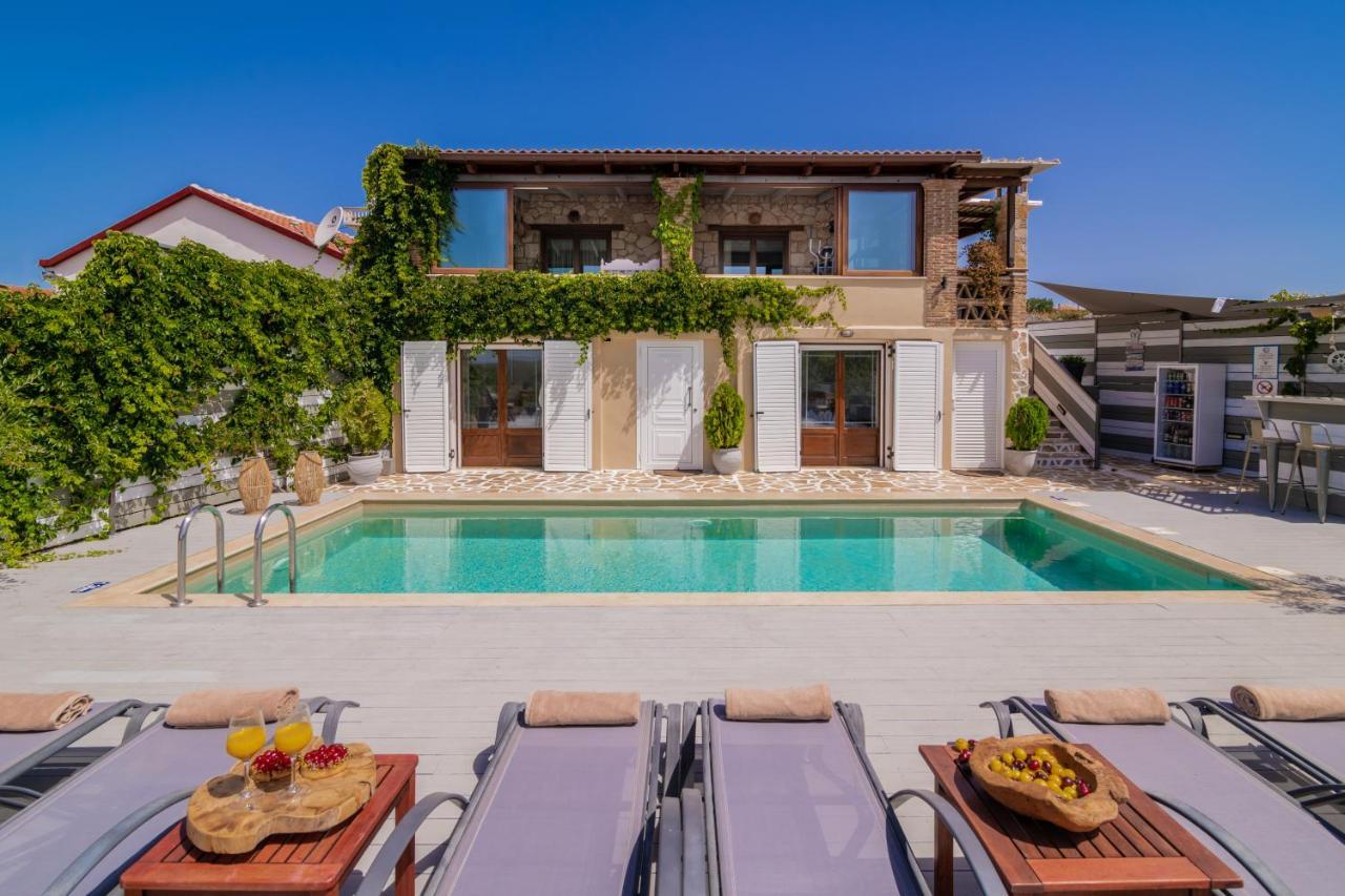 Villa Tramonto With Private Heated Pool, By Zantewize Volímai Exterior foto