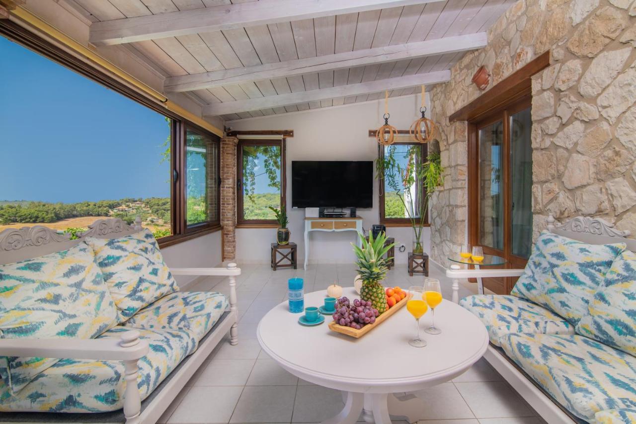 Villa Tramonto With Private Heated Pool, By Zantewize Volímai Exterior foto
